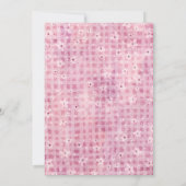 Roze kleine pompoen meisje Baby shower Kaart (Achterkant)