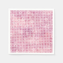 Roze kleine pompoen meisje Baby shower Servet