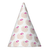 Roze kleine pompoen patroon feesthoedjes (Rechts)