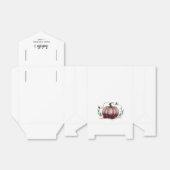 Roze Kleine Pompoen Thema Meisje Baby shower Bedankdoosjes (Uitgevouwen)