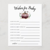 Roze kleine pompoen voor Baby Kaart (Voorkant)