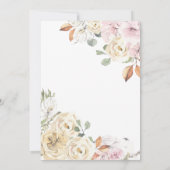 Roze kleine pompoenBaby shower Kaart (Achterkant)