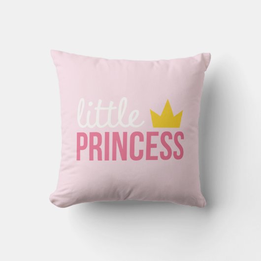 Roze Kleine Prinses Kussen (Voorkant)