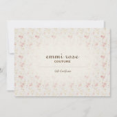  Roze kleine Roos Afdrukcadeaubon (Voorkant)