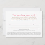  Roze kleine Roos Afdrukcadeaubon (Achterkant)