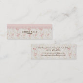 roze kleine Roos Afdrukdun Visitekaartje (Voorkant / Achterkant)