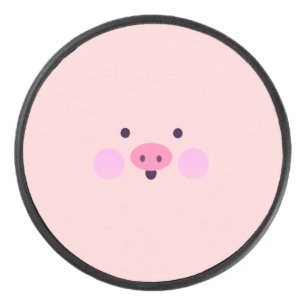 Roze kleine, roze, troebele handige hanenpomp hockey puck