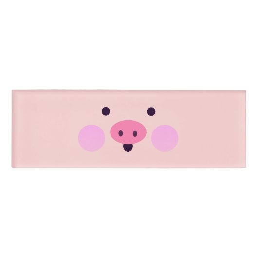Roze kleine Vargy Name Tag (Voorkant)