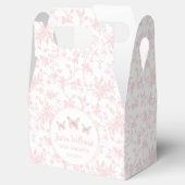 Roze kleine vlinder baby shower snoep gunst doos bedankdoosjes (Geopend)