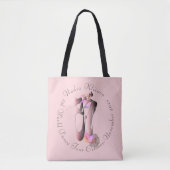 Roze kleinere Ballerina Toeshoe Dance Troupe Tas (Voorkant)