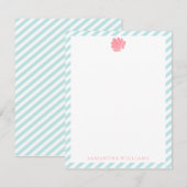 Roze klem op Mint Stripes (Voorkant / Achterkant)