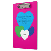 Roze Klembord met Hartjes (Links)