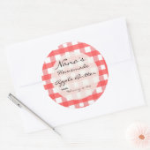 Roze klepdeksel voor het klepje van het klepje van ronde sticker (Envelop)