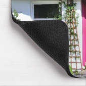 Roze klepdeur muismat (Hoek)