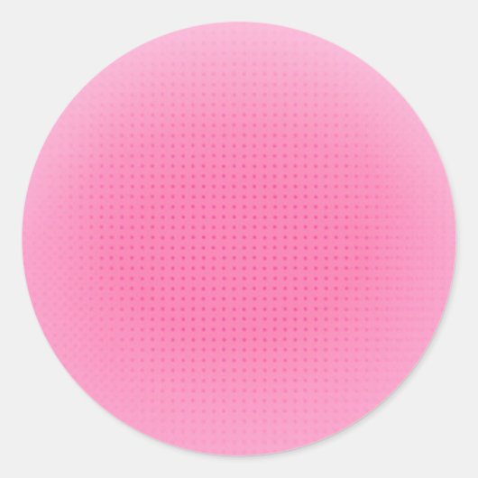 Roze Kleur Aangepaste Lege Trendy Sjabloon Ronde Sticker (Voorkant)