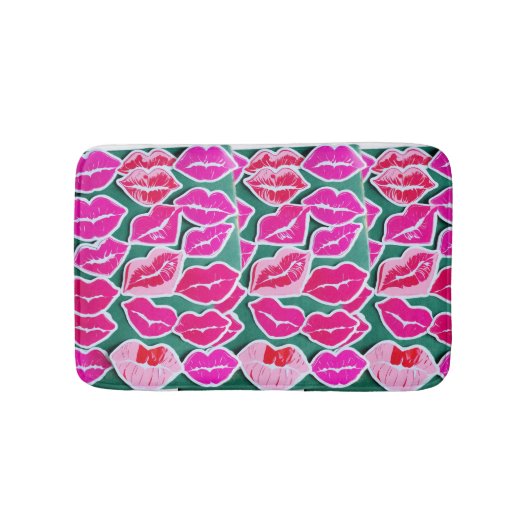 Roze kleur badmat (Voorkant)