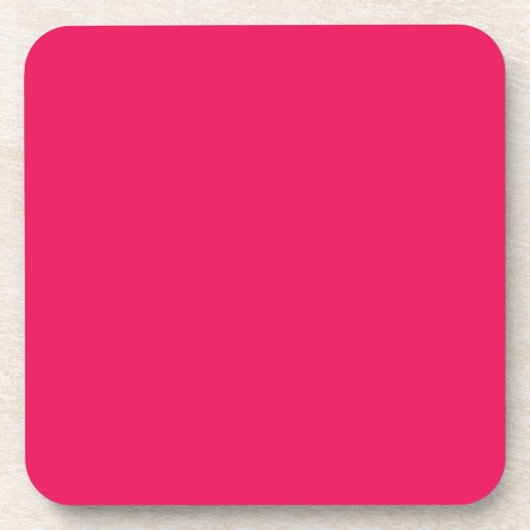 Roze kleur bier onderzetter (Voorkant)