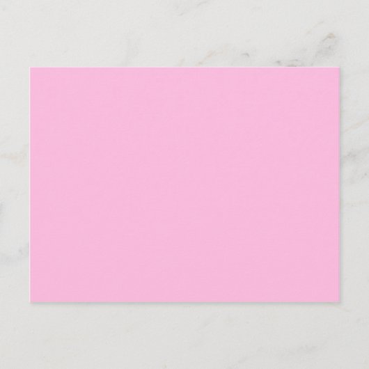 Roze kleur briefkaart (Voorkant)