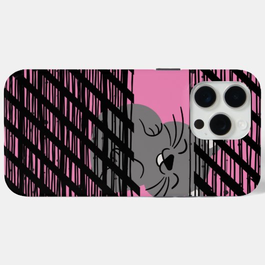 Roze kleur Case-Mate iPhone case (Achterkant (horizontaal))