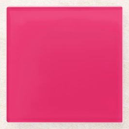 Roze kleur glazen onderzetter