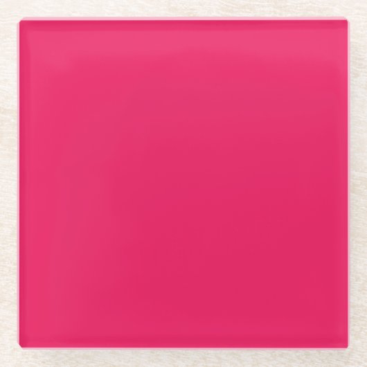 Roze kleur glazen onderzetter (Voorkant)