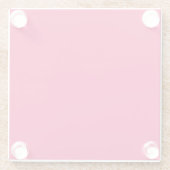 Roze kleur glazen onderzetter (Achterkant)