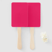 Roze Kleur Handwaaier (Voorkant en achterkant)