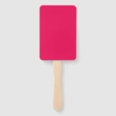 Roze Kleur Handwaaier (Achterkant)
