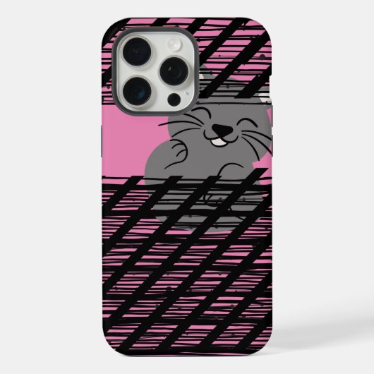 Roze kleur iPhone hoesje (Achterkant)