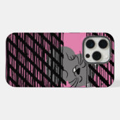 Roze kleur iPhone hoesje (Achterkant horizontaal)