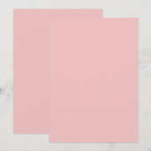 Roze Kleur Kaart (Voorkant / Achterkant)