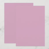 Roze Kleur Kaart (Voorkant / Achterkant)
