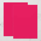 Roze Kleur Kaart (Voorkant / Achterkant)