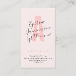 Roze Kleur Laminatie Nazorg Adviezen Visitekaartje