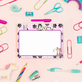  Roze kleur met poten schattige kittens 4" x 3" Post-it® Notes