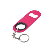 Roze Kleur Mini Flessenopener (Achterkant Gekanteld)