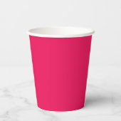 Roze Kleur Papieren Bekers (Achterkant)