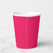 Roze Kleur Papieren Bekers (Rechts)
