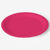 Roze Kleur Papieren Bordje (Gekanteld)