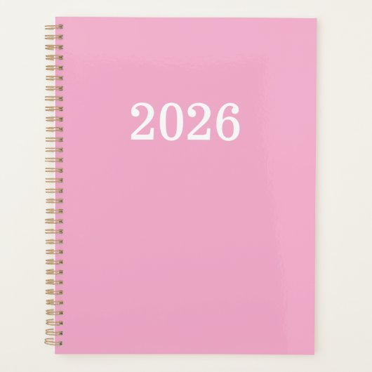 Roze Kleur Persoonlijk Planner (Voorkant)
