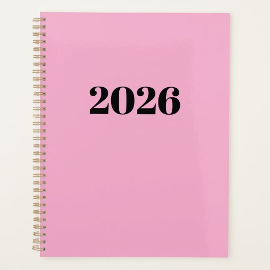 Roze Kleur Persoonlijk Planner (Voorkant)