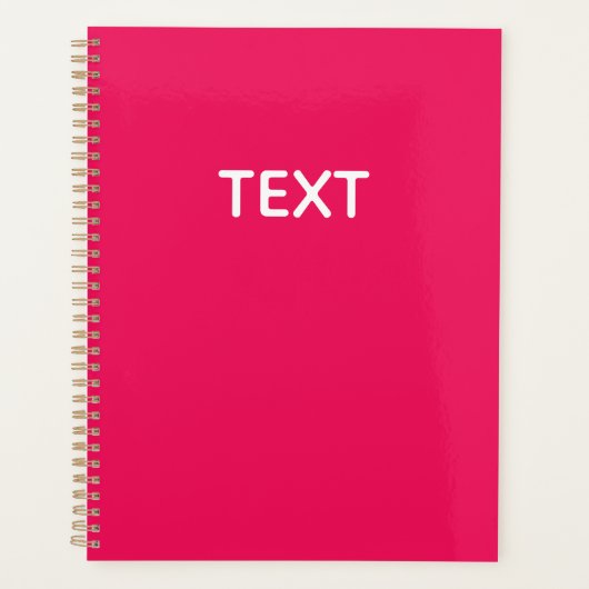 Roze Kleur Persoonlijk Planner (Voorkant)