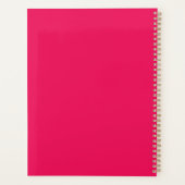Roze Kleur Persoonlijk Planner (Achterkant)