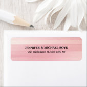 Roze Kleur Retro Stijlvolle Klassieke Familie Etiket (Insitu)