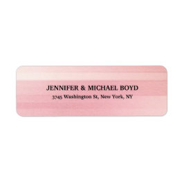 Roze Kleur Retro Stijlvolle Klassieke Familie Etiket