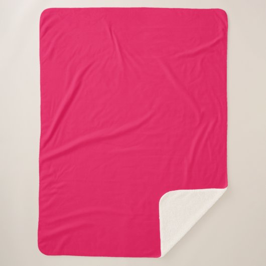Roze Kleur Sherpa Deken (Voorkant)