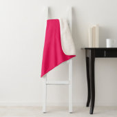 Roze Kleur Sherpa Deken (In situ)
