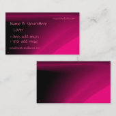 Roze kleur Visitekaartje (Voorkant / Achterkant)