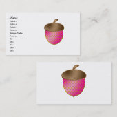 Roze kleur visitekaartje (Voorkant / Achterkant)