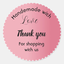 Roze kleur zakelijke stickers